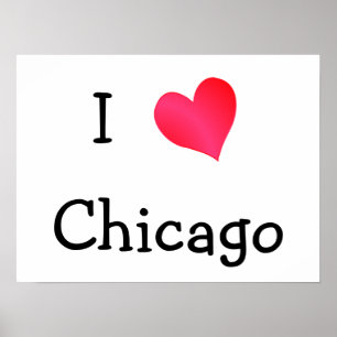 Ik hou van Chicago Poster