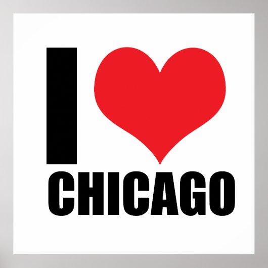 Ik hou van Chicago Poster (Voorkant)