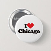 Ik hou van Chicago Ronde Button 5,7 Cm (Voorkant /achterkant)