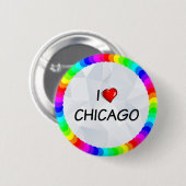 Ik hou van Chicago Ronde Button 5,7 Cm (Voorkant /achterkant)