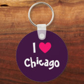 Ik hou van Chicago Sleutelhanger (Voorkant)