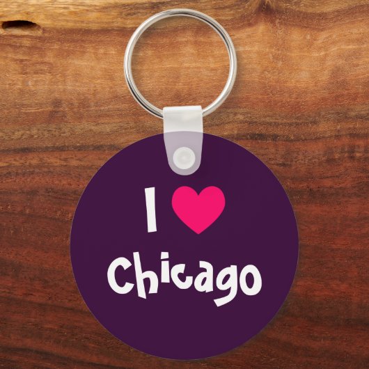 Ik hou van Chicago Sleutelhanger (Voorkant)