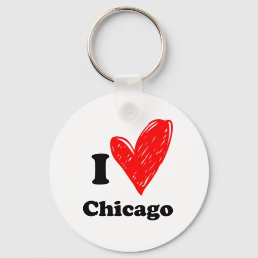 Ik hou van Chicago Sleutelhanger (Voorkant)