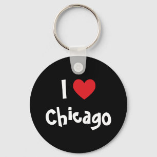 Ik hou van Chicago Sleutelhanger