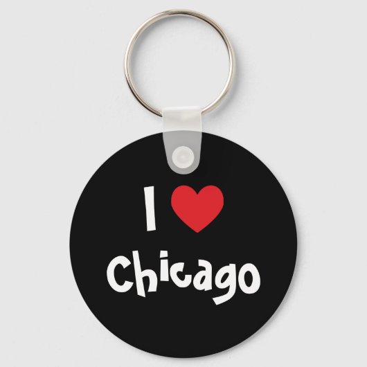 Ik hou van Chicago Sleutelhanger (Voorkant)