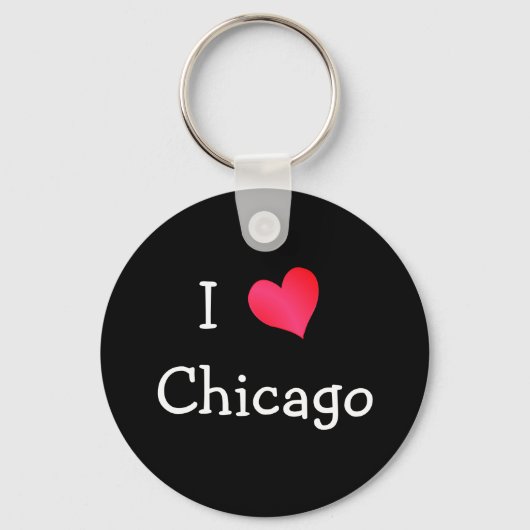 Ik hou van Chicago Sleutelhanger (Voorkant)