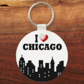 Ik hou van Chicago Sleutelhanger (Voorkant)