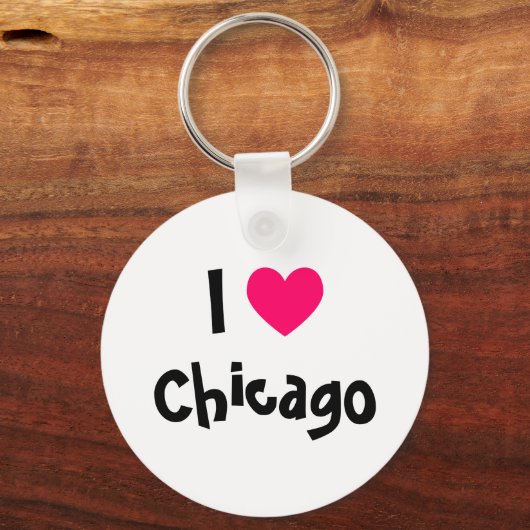 Ik hou van Chicago Sleutelhanger (Voorkant)