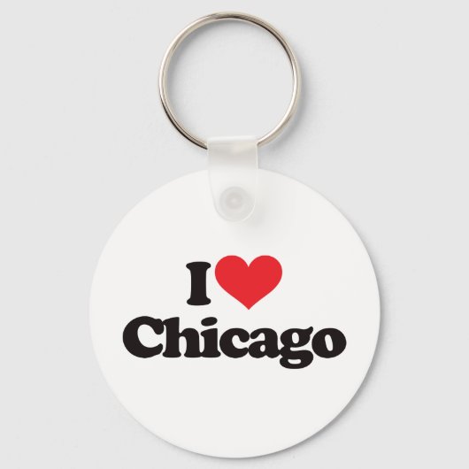 Ik hou van Chicago Sleutelhanger (Voorkant)