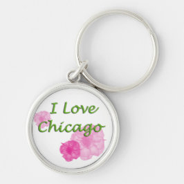 Ik hou van Chicago Sleutelhanger