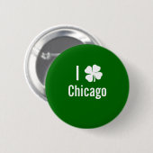 Ik hou van Chicago St. Patricks Day Ronde Button 5,7 Cm (Voorkant /achterkant)