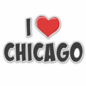 Ik hou van Chicago Sticker (Voorkant)