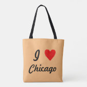 Ik hou van Chicago Tote Bag (Achterkant)