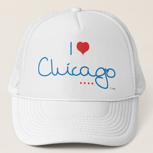 Ik hou van Chicago Trucker Pet (Voorkant)