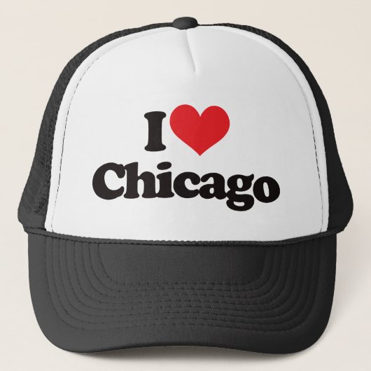 Ik hou van Chicago Trucker Pet (Voorkant)