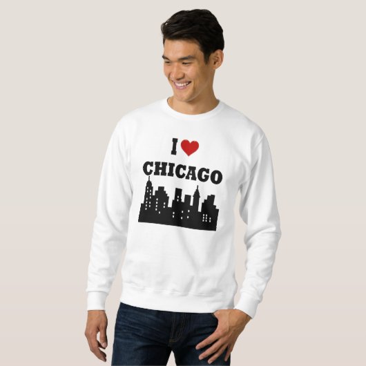 Ik hou van Chicago Trui (Voorkant volledig)