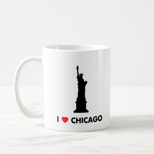 Ik hou van Chicago - Vrijheidsbeeld Koffiemok (Links)