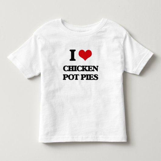 Ik hou van Chicken Pot Pies Kinder Shirts (Voorkant)
