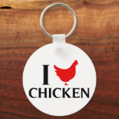 Ik hou van Chicken Sleutelhanger (Voorkant)