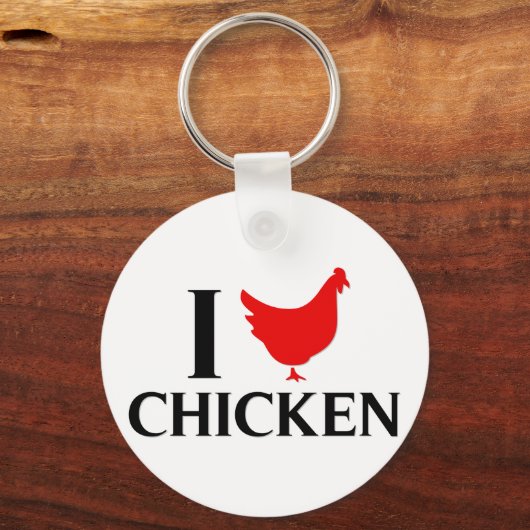 Ik hou van Chicken Sleutelhanger (Voorkant)