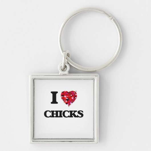 Ik hou van Chicken Sleutelhanger (Voorkant)