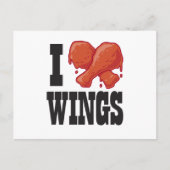 Ik hou van Chicken Wings Briefkaart (Voorkant)