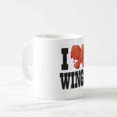 Ik hou van Chicken Wings Koffiemok (Voorkant links)