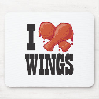 Ik hou van Chicken Wings Muismat