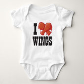 Ik hou van Chicken Wings Romper (Voorkant)