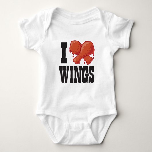 Ik hou van Chicken Wings Romper (Voorkant)