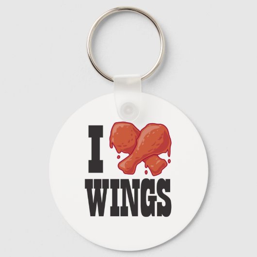 Ik hou van Chicken Wings Sleutelhanger (Voorkant)