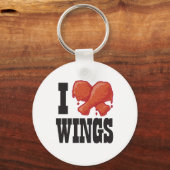 Ik hou van Chicken Wings Sleutelhanger (Voorkant)