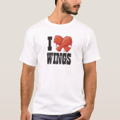 Ik hou van Chicken Wings T-shirt (Voorkant)