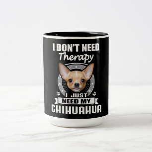 Ik hou van Chihuahua Dog Ik heb Chihuahua nodig Tweekleurige Koffiemok