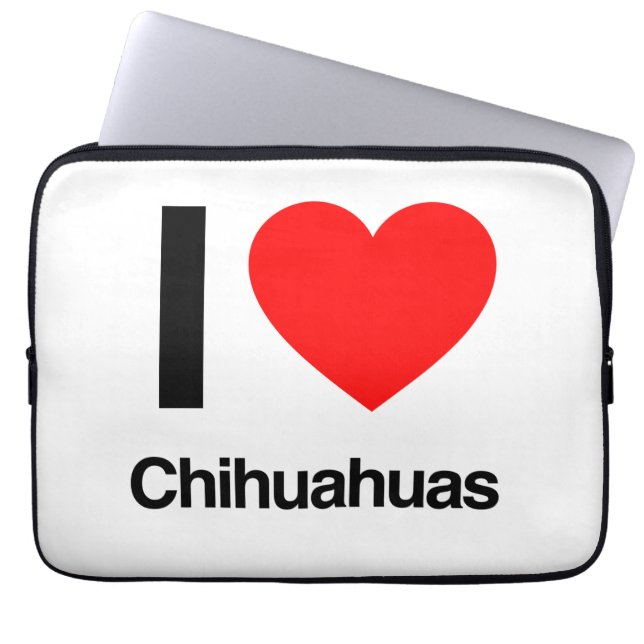 ik hou van chihuahuas laptop sleeve (Voorkant)