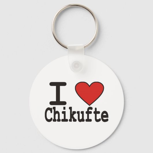 Ik hou van Chikufte Sleutelhanger (Voorkant)