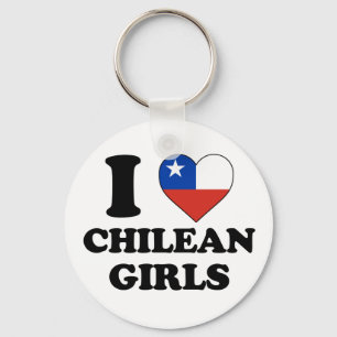 Ik hou van Chileense meisjes Sleutelhanger
