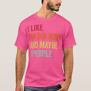 Ik hou van Chileense Rodeo misschien 3 mensen T-shirt