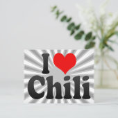 Ik hou van Chili Briefkaart (Staand voorkant)