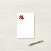 Ik hou van chili post-it® notes (Op bureau)