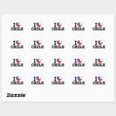 Ik hou van Chili Ronde Sticker (Vel)