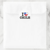 Ik hou van Chili Ronde Sticker (Tas)