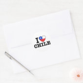 Ik hou van Chili Ronde Sticker (Envelop)