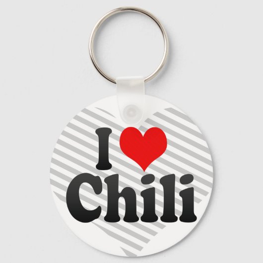 Ik hou van Chili Sleutelhanger (Voorkant)