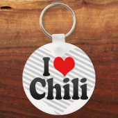Ik hou van Chili Sleutelhanger (Voorkant)