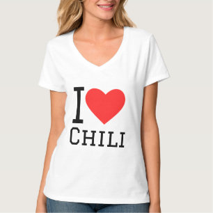Ik hou van chili t-shirt