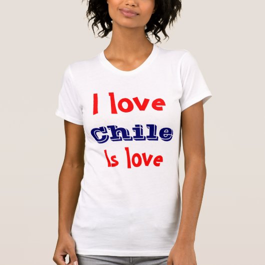 Ik hou van chili t-shirt (Voorkant)