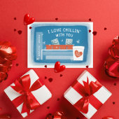 Ik hou van Chillin met je ijskubusValentijn Kaart