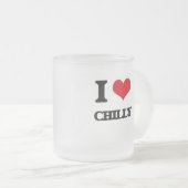 Ik hou van Chilly Matglas Koffiemok (Voorkant rechts)