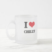 Ik hou van Chilly Matglas Koffiemok (Links)